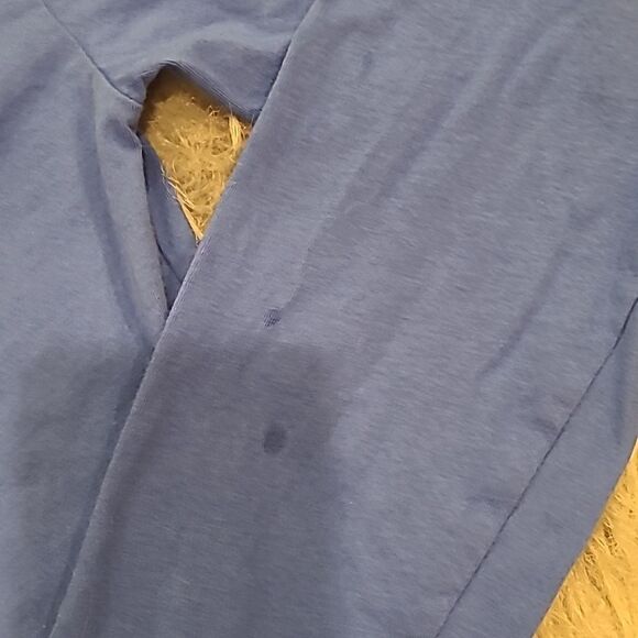 Pink by victoria secret blue‎ cropped long sleeve silver sequin logo shirt - Picture 4 of 5